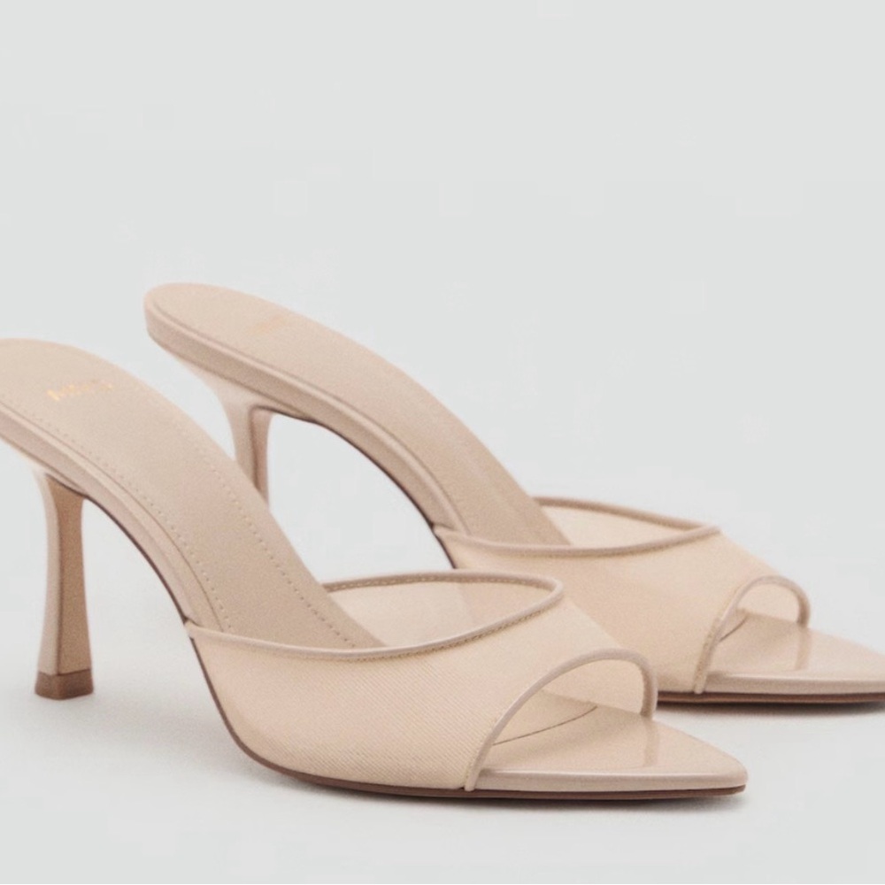 Mango Nude Women's Heels
